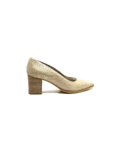 Féminin|Elégant<Myma Escarpins 6627/01 Cuir Beige &amp; Or