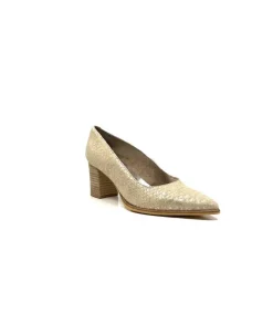 Féminin|Elégant<Myma Escarpins 6627/01 Cuir Beige &amp; Or