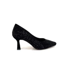 Soirée|Escarpins<Pedro Miralles Escarpins 25626 Daim Et Strass Noir