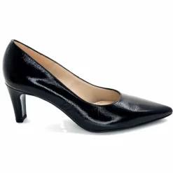 Talon|Soirée<Ivoire0376 EscarpinsIvoire 2100Cuir Vernis Noir