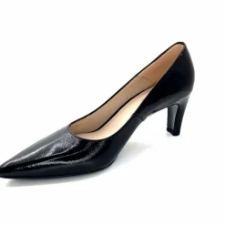 Talon|Soirée<Ivoire0376 EscarpinsIvoire 2100Cuir Vernis Noir