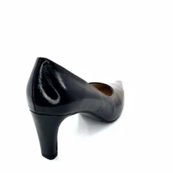 Talon|Soirée<Ivoire0376 EscarpinsIvoire 2100Cuir Vernis Noir