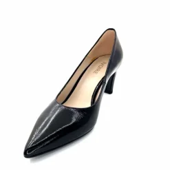 Talon|Soirée<Ivoire0376 EscarpinsIvoire 2100Cuir Vernis Noir