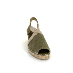 Semelles Corde|Compensées & Plateformes<Toni Pons Espadrilles Compensées Breda V Textile Kaki