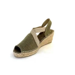 Semelles Corde|Compensées & Plateformes<Toni Pons Espadrilles Compensées Breda V Textile Kaki