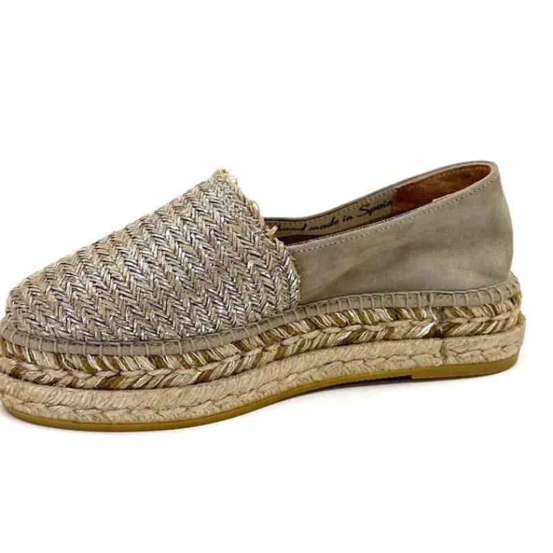 Vacances|Espadrilles<Gaimo Espadrilles Clarion Métal Plata Taupe