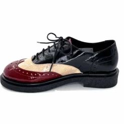 Masculin|Lacets<Dansi Lacets 6804 Vernis Crème Bordeaux Noir