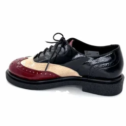 Masculin|Lacets<Dansi Lacets 6804 Vernis Crème Bordeaux Noir