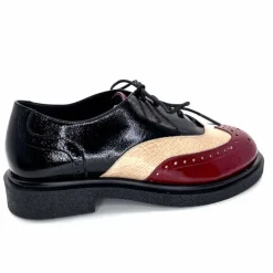 Masculin|Lacets<Dansi Lacets 6804 Vernis Crème Bordeaux Noir