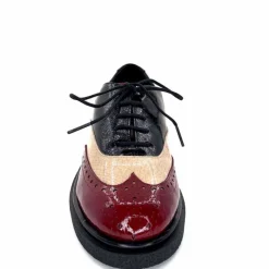 Masculin|Lacets<Dansi Lacets 6804 Vernis Crème Bordeaux Noir