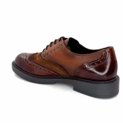 Masculin|Elégant<Ivoire0104a Lacets Richelieu Ivoire A54190 Cuir Marron