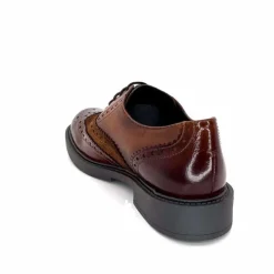 Masculin|Elégant<Ivoire0104a Lacets Richelieu Ivoire A54190 Cuir Marron
