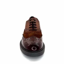 Masculin|Elégant<Ivoire0104a Lacets Richelieu Ivoire A54190 Cuir Marron