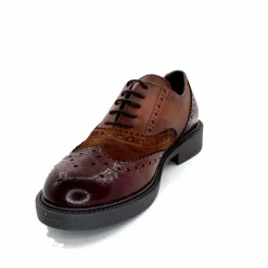 Masculin|Elégant<Ivoire0104a Lacets Richelieu Ivoire A54190 Cuir Marron