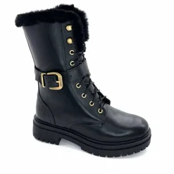 Neige|Montagne<gemilli sarl - hooper Mi-Bottes Fourrées Hooper Shoes Lazlo Cuir Noir