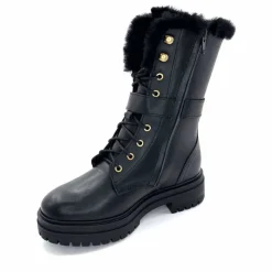 Neige|Montagne<gemilli sarl - hooper Mi-Bottes Fourrées Hooper Shoes Lazlo Cuir Noir