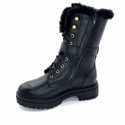 Neige|Montagne<gemilli sarl - hooper Mi-Bottes Fourrées Hooper Shoes Lazlo Cuir Noir