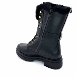 Neige|Montagne<gemilli sarl - hooper Mi-Bottes Fourrées Hooper Shoes Lazlo Cuir Noir
