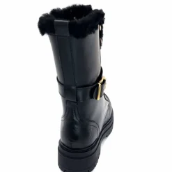 Neige|Montagne<gemilli sarl - hooper Mi-Bottes Fourrées Hooper Shoes Lazlo Cuir Noir