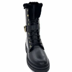 Neige|Montagne<gemilli sarl - hooper Mi-Bottes Fourrées Hooper Shoes Lazlo Cuir Noir