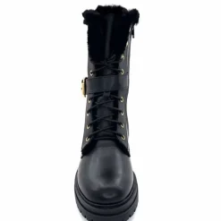 Neige|Montagne<gemilli sarl - hooper Mi-Bottes Fourrées Hooper Shoes Lazlo Cuir Noir