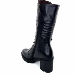 Rock|Mi-bottes<Nero Giardini Mi-Bottes Lacées Zip Néro Giardini 1411903 D100 Cuir Noir