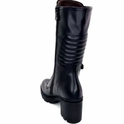 Rock|Mi-bottes<Nero Giardini Mi-Bottes Lacées Zip Néro Giardini 1411903 D100 Cuir Noir