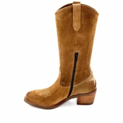 Mi-bottes|Bottes<MKD Mi-Bottes Giany Daim Olio Tan