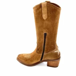 Mi-bottes|Bottes<MKD Mi-Bottes Giany Daim Olio Tan