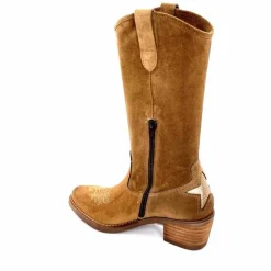 Mi-bottes|Bottes<MKD Mi-Bottes Giany Daim Olio Tan