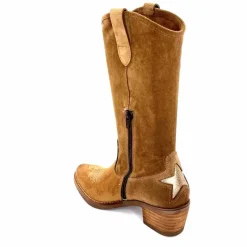 Mi-bottes|Bottes<MKD Mi-Bottes Giany Daim Olio Tan