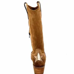 Mi-bottes|Bottes<MKD Mi-Bottes Giany Daim Olio Tan