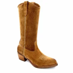 Mi-bottes|Bottes<MKD Mi-Bottes Giany Daim Olio Tan