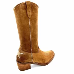 Mi-bottes|Bottes<MKD Mi-Bottes Giany Daim Olio Tan