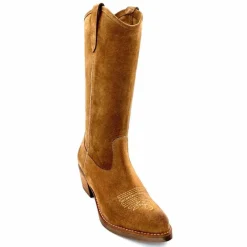Mi-bottes|Bottes<MKD Mi-Bottes Giany Daim Olio Tan