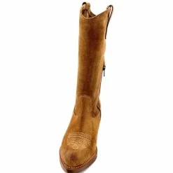 Mi-bottes|Bottes<MKD Mi-Bottes Giany Daim Olio Tan