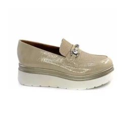 Masculin|Mocassins<Ivoire0130a Mocassins à Plateforme Ivoire 2C5154 Vernis Beige