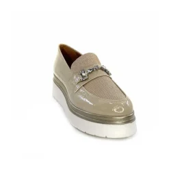 Masculin|Mocassins<Ivoire0130a Mocassins à Plateforme Ivoire 2C5154 Vernis Beige