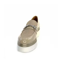 Masculin|Mocassins<Ivoire0130a Mocassins à Plateforme Ivoire 2C5154 Vernis Beige