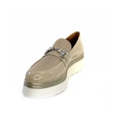 Masculin|Mocassins<Ivoire0130a Mocassins à Plateforme Ivoire 2C5154 Vernis Beige