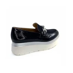 Décontracté|Mocassins<Ivoire0130a Mocassins à Plateforme Ivoire 2C5154 Vernis Bleu Marine