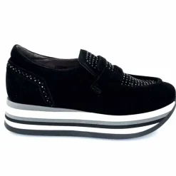 Sport Chic|Mocassins<Softwaves Mocassins à Plateforme 7.78.78 012 Daim Noir