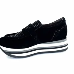 Sport Chic|Mocassins<Softwaves Mocassins à Plateforme 7.78.78 012 Daim Noir