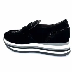 Sport Chic|Mocassins<Softwaves Mocassins à Plateforme 7.78.78 012 Daim Noir