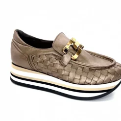 Sport Chic|Mocassins<Softwaves Mocassins à Plateforme 7.78.73 Cuir Bronze