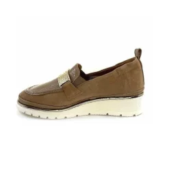 Sport Chic|Mocassins<XSA Mocassins à Plateforme 9977 Cuir Vernis Daim Beige
