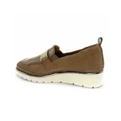 Sport Chic|Mocassins<XSA Mocassins à Plateforme 9977 Cuir Vernis Daim Beige