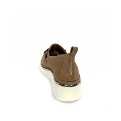 Sport Chic|Mocassins<XSA Mocassins à Plateforme 9977 Cuir Vernis Daim Beige