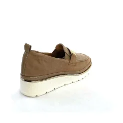 Sport Chic|Mocassins<XSA Mocassins à Plateforme 9977 Cuir Vernis Daim Beige