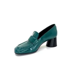 Fantaisie|Mocassins<Halmanera Mocassins à Talon Dani 03 Cuir Vert